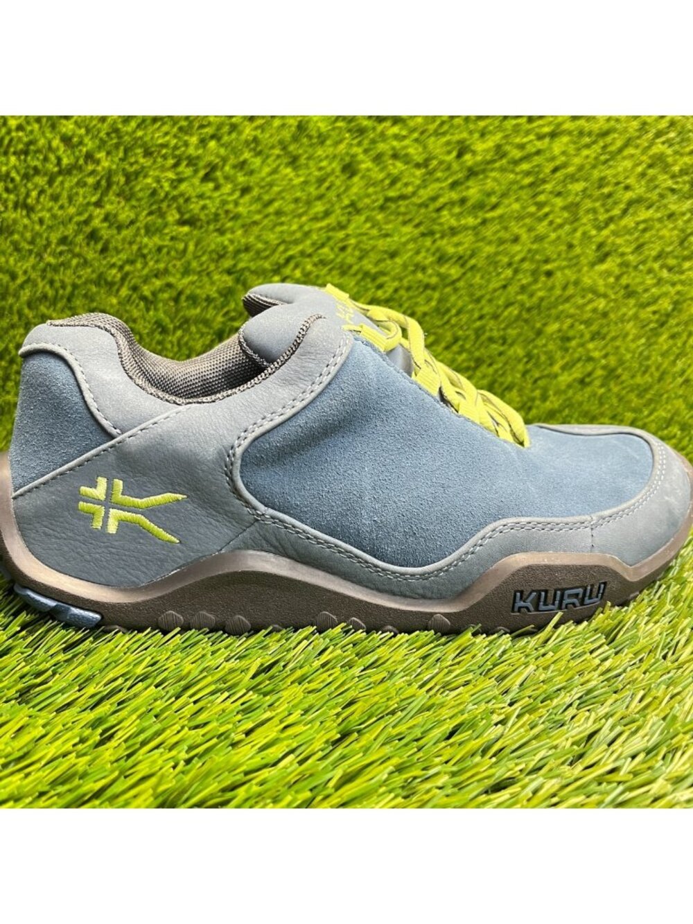 Kuru Chicane Womens Size 7D Blue Black Athletic Suede Walking Shoes Sneakers